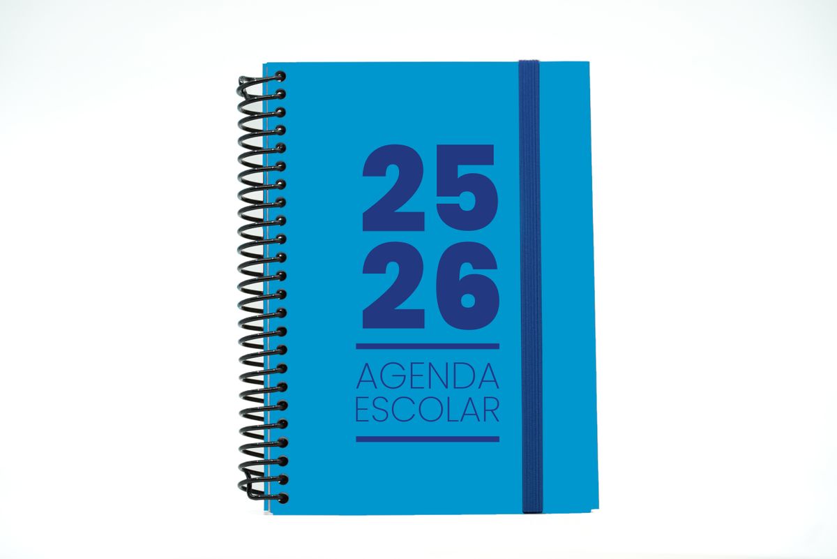 Agenda escolar 25-26 A5 Tapa Cartón Día Página