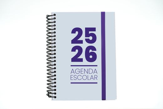 Agenda escolar 25-26 A5 Tapa Cartón Día Página