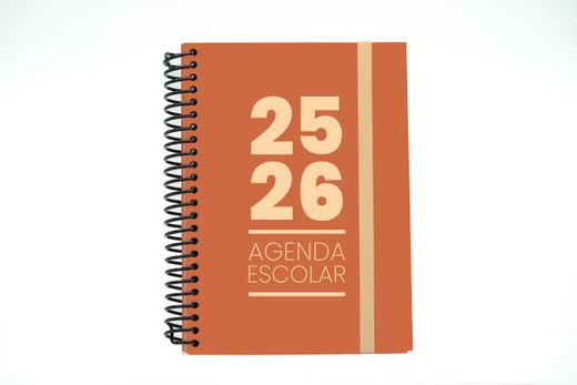 Agenda escolar 25-26 A5 Tapa Cartón Día Página