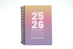 Agenda escolar 25-26 A5 Tapa Polipropileno Semana Vista