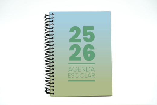 Agenda escolar 25-26 A5 Tapa Polipropileno Semana Vista