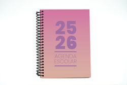 Agenda escolar 25-26 A5 Tapa Polipropileno Semana Vista
