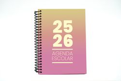Agenda escolar 25-26 A5 Tapa Polipropileno Semana Vista