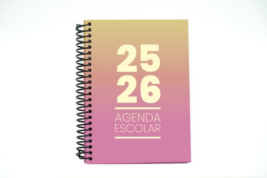 Agenda escolar 25-26 A5 Tapa Polipropileno Semana Vista