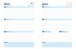 Agenda escolar 25-26 A5 Tapa Polipropileno Semana Vista