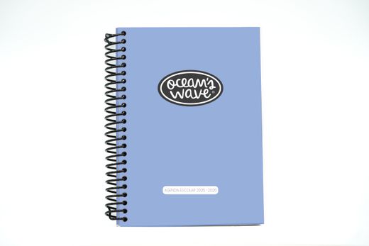 Diário Escolar 25-26 Ocean's Wave A5 Capa de Polipropileno Página Diária Azul