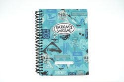 Agenda escolar 25-26 Ocean´s Wave A5 Tapa Polipropileno Día Página Surf