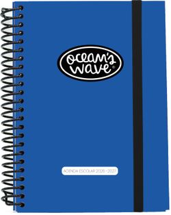 Agenda escolar  26-27 A5 Tapa Cartón 2 Días Página Azul Oscuro by Ocean´s Wave
