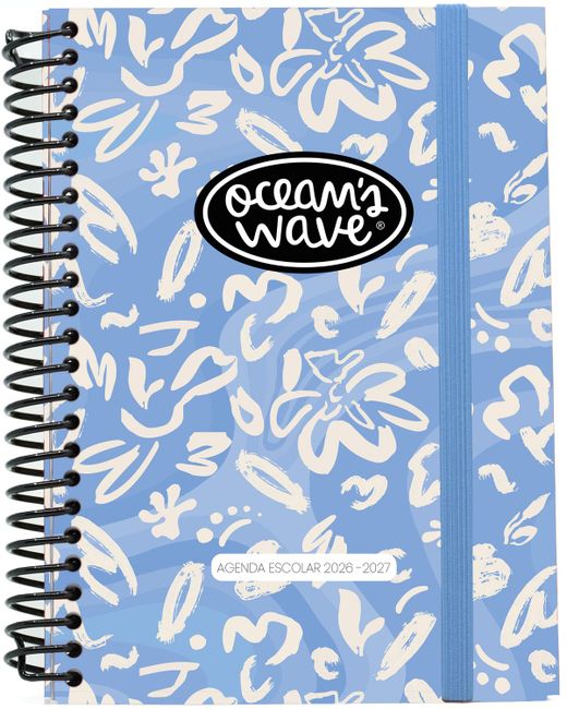Agenda escolar 26-27 A5 Tapa Cartón 2 Días Página Delia by Ocean´s Wave