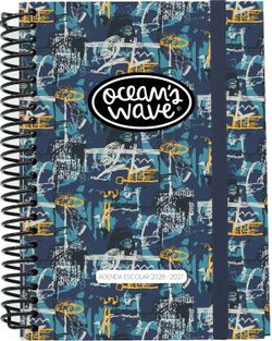 Agenda escolar 26-27 A5 Tapa Cartón 2 Días Página Fabric by Ocean´s Wave
