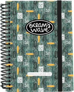 Agenda escolar  26-27 A5 Tapa Cartón Semana Vista Kamil by Ocean´s Wave