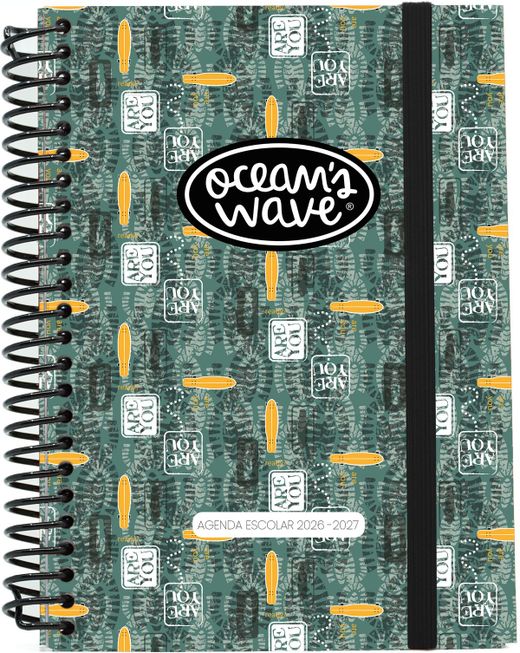 Agenda escolar 26-27 A5 Tapa Cartón Semana Vista Kamil by Ocean´s Wave