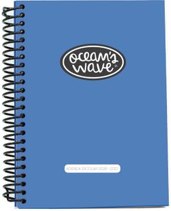 Agenda escolar  26-27 A5 Tapa Polipropileno Día Página Azul Oscuro by Ocean´s Wave