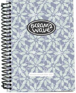 Agenda escolar  26-27 A5 Tapa Polipropileno Día Página Flora by Ocean´s Wave