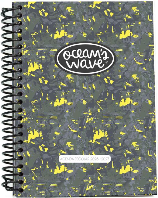 Agenda escolar 26-27 A5 Tapa Polipropileno Semana Vista Flum by Ocean´s Wave