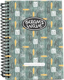 Agenda escolar  26-27 A5 Tapa Polipropileno Semana Vista Kamil by Ocean´s Wave