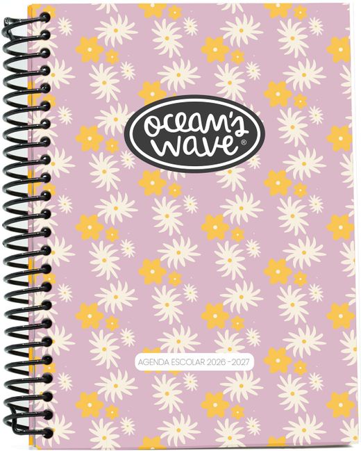 Agenda escolar 26-27 A5 Tapa Polipropileno Semana Vista Sanny by Ocean´s Wave