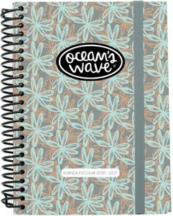 Agenda escolar  26-27 A6 Tapa Cartón Día Página Onda by Ocean´s Wave