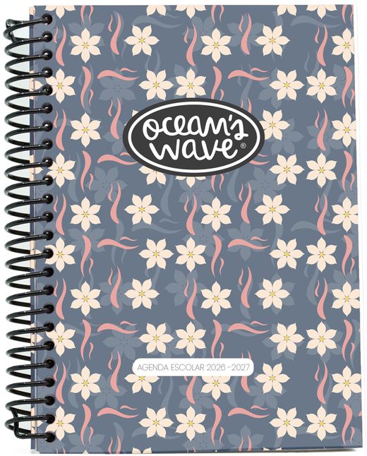 Agenda escolar 26-27 A6 Tapa Polipropileno Día Página Blum by Ocean´s Wave