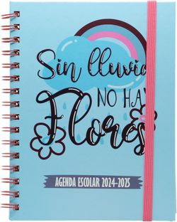 LETTS Charms - Agenda Escolar (A5, 21,22 Semana), Color Azul