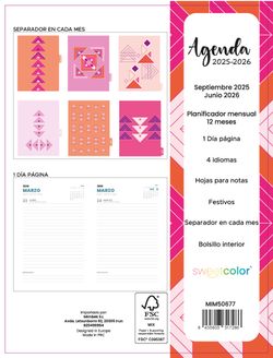 Agenda escolar Sweetcolor 25-26 Día Página Flechas