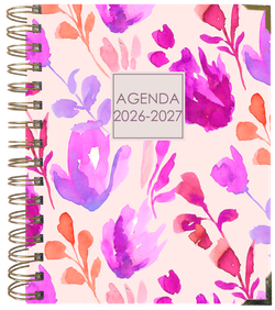 Agenda escolar Sweetcolor 26-27. Día Página. Flores Acuarela
