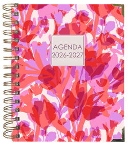 Agenda escolar Sweetcolor 26-27. Día Página. Flores Rojas