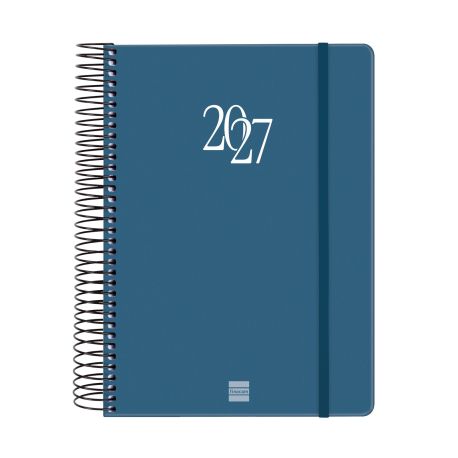 Agenda espiral MY 2027 1 Dia Página E10 155x212mm Azul