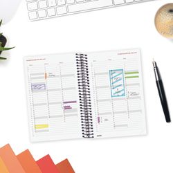 Agenda espiral opaque 2027 1 Dia Página117x181mm E5 Rojo