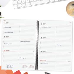 Agenda espiral opaque 2027 Semana Vista Horizontal 210x297 mm E40 Negro