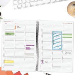 Agenda espiral opaque 2027 Semana Vista Horizontal 210x297 mm E40 Negro
