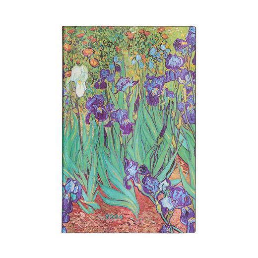 Agenda Flexis 2024 Lirios de Van Gogh Maxi Semana Vista horizontal