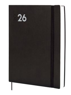 Agenda Mara Y12-210X270Mm 1 día página 2026 Negro