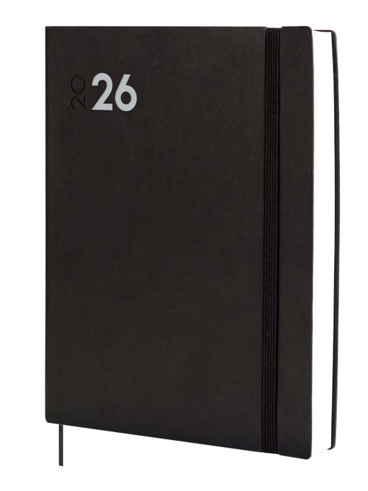 Agenda Mara Y12-210X270Mm 1 día página 2026 Negro