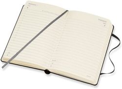 Agenda moleskine tapa dura, semana vista en dos tamaños y colores
