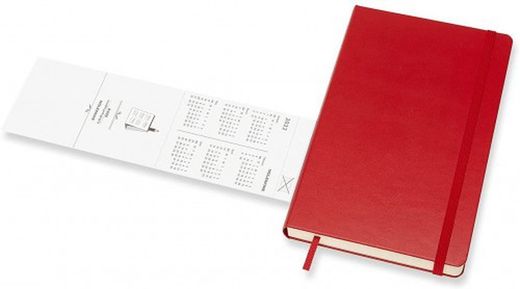 Agenda moleskine tapa dura, semana vista en dos tamaños y colores