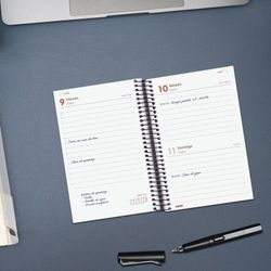 Agenda Opaque - 1 día página 2026 – Varios tamaños