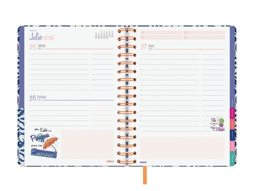 Agenda Talkual 1/4-155X217Mm 1 día página 2026 Aqui