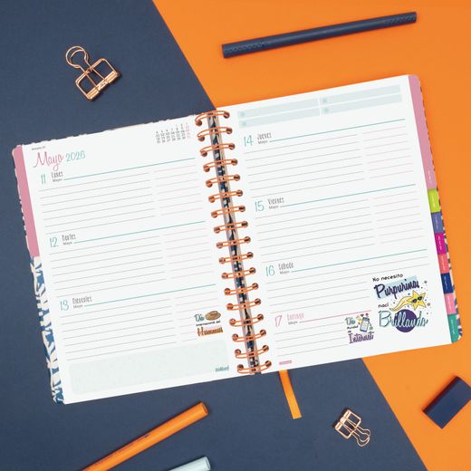 Agenda Talkual 1/4-155X217Mm Semana Vista Horizontal 2026 Aqui