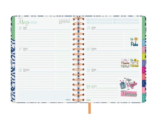 Agenda Talkual 1/4-155X217Mm Semana Vista Horizontal 2026 Aqui