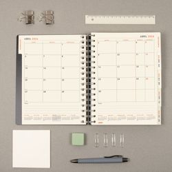 Agenda Tempus 1/4-155X217Mm 1 día página 2026 Negro