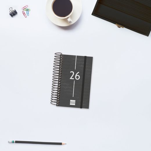 Agenda Year - 1 día página 2026 – Varios tamaños