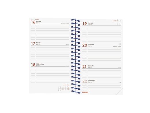 Agenda Year - Semana Vista Horizontal 2026