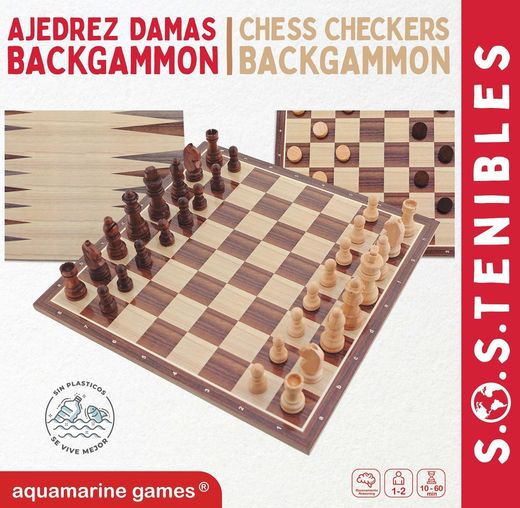 Damas Xadrez et Gamão FSC 100%