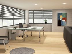 Asas para mesa de escritório da série executiva