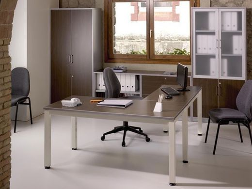 Asas para mesa de escritório da série executiva