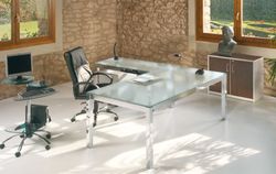 Asas para mesa de escritório da série executiva