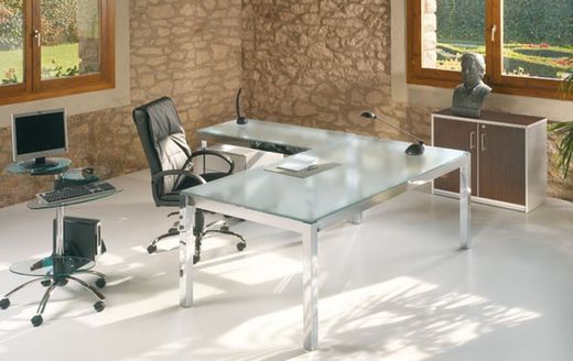 Asas para mesa de escritório da série executiva