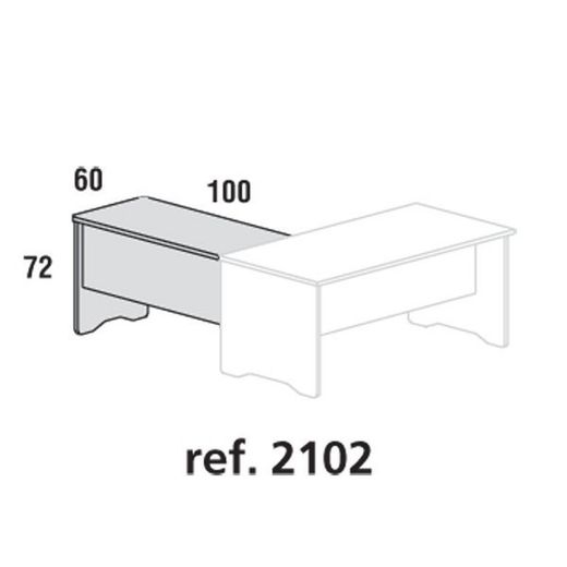 Asas para mesas de escritório da série de trabalho