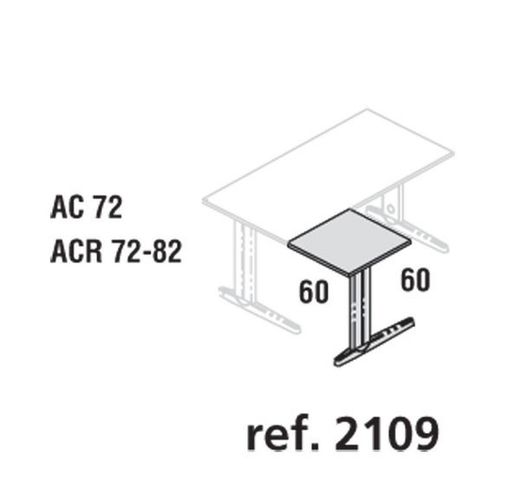Ailes pour tables de bureau série métal